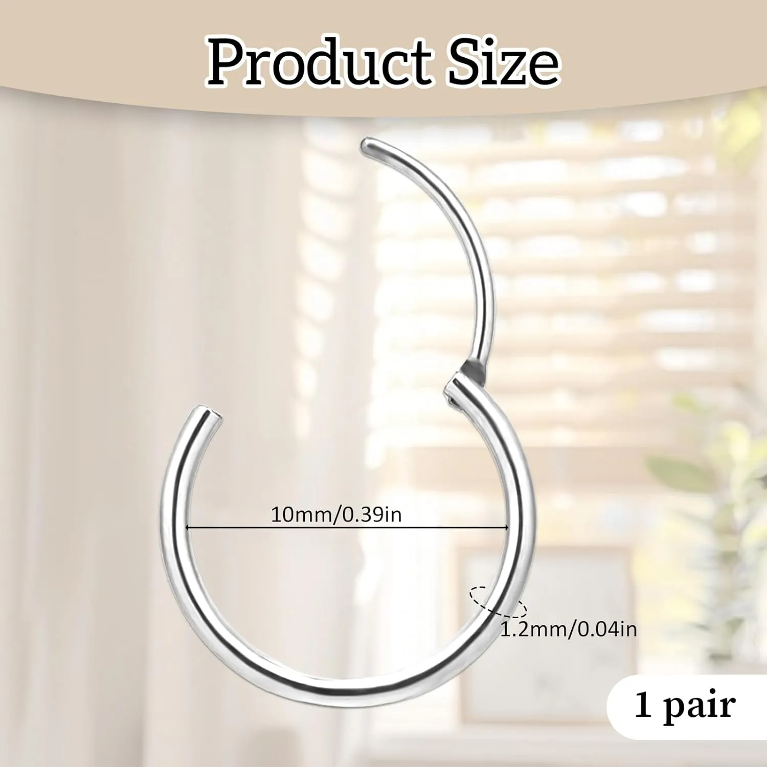 Silver Earrings Hoops,A Pair of Earrings Set, Small Silver Hoop Earrings for Women Men