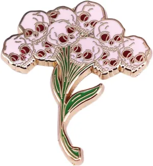 Skull Flower Brooch - Punk Style Enamel Collar Pin Badge Set - Colorful Accessories for Clothing, Backpack - Halloween Decorative Funny Badge Gift for Men Women