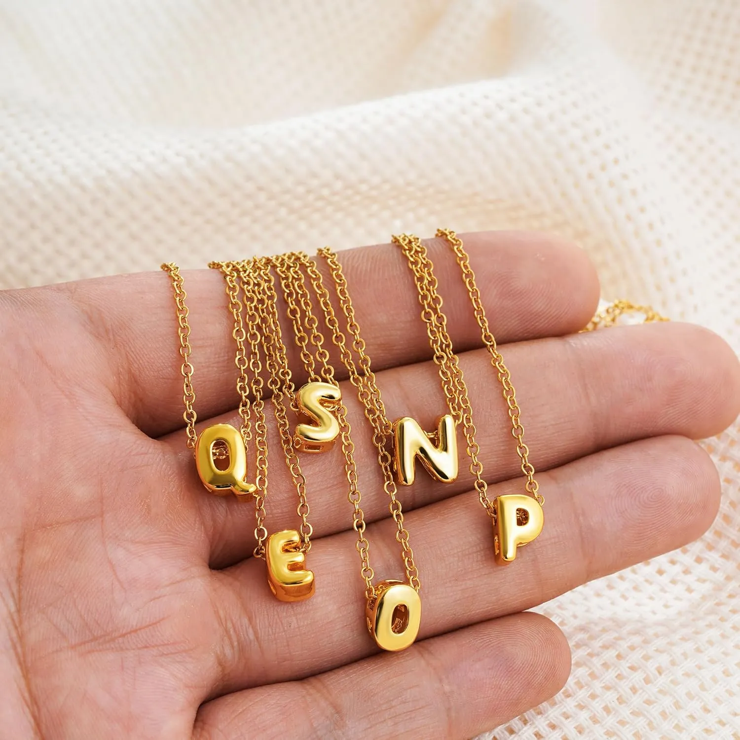 SLOONG Letter Initial Necklace for Women, Dainty Personalized Pendant Name Necklaces, Trendy Jewelry Gifts Alphabet A-Z