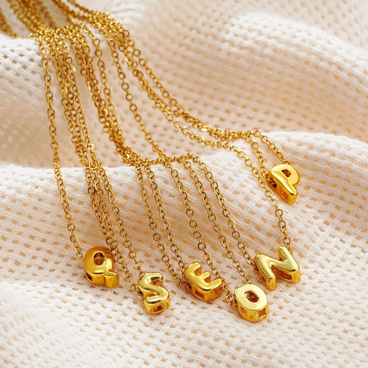 SLOONG Letter Initial Necklace for Women, Dainty Personalized Pendant Name Necklaces, Trendy Jewelry Gifts Alphabet A-Z