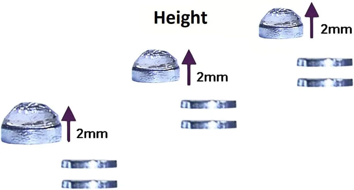 Small 2mm Height Magnetic Nose Stud