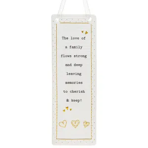 Thoughtful Words Rectangle Plaque Family