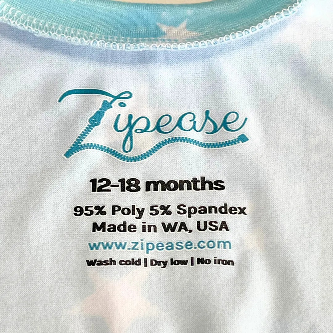 Tie Dye Stars Zip Romper