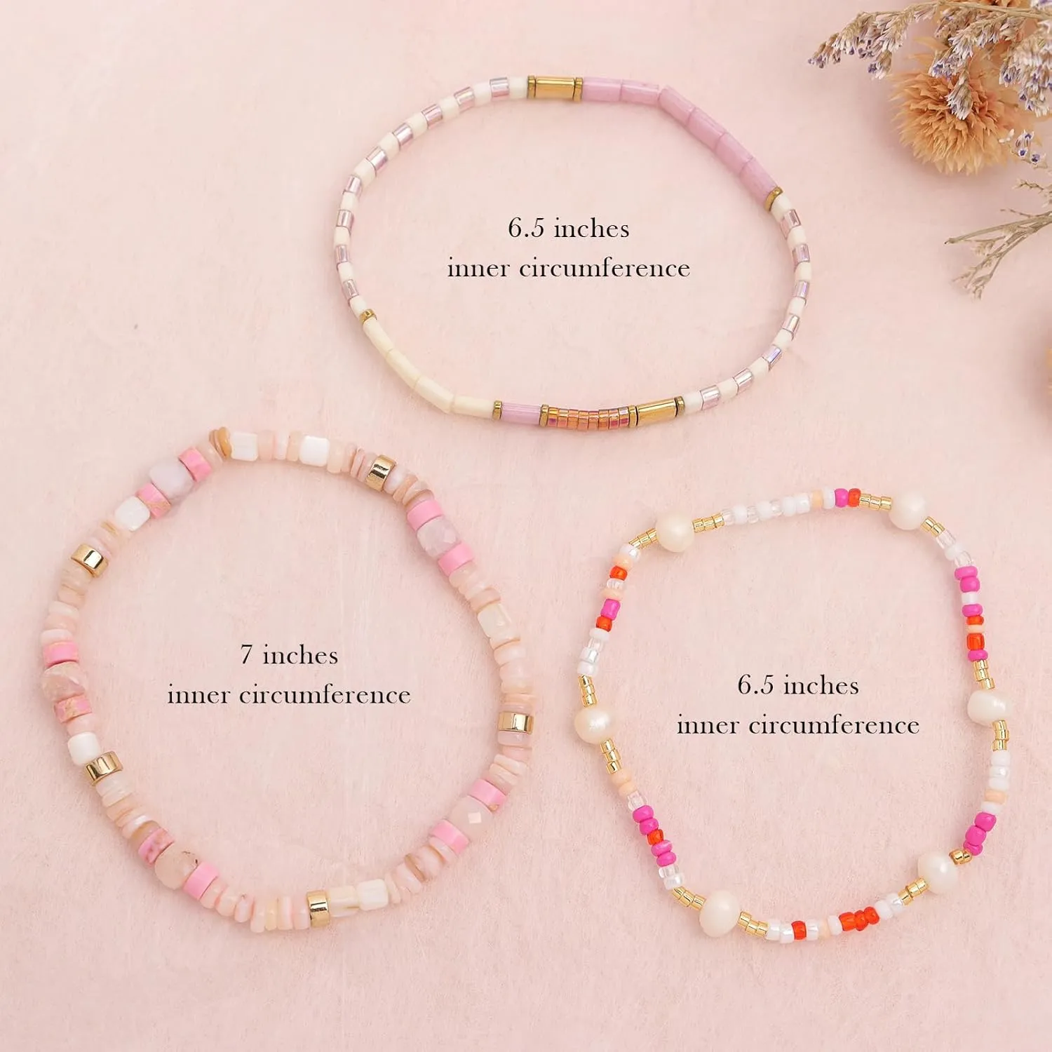 Tila Flat Pearl Seed Beads Stack Bracelets Set for Women, Boho Handmade Miyuki Glass Colorful Beads Friendship Stretch Bracelet Holiday Prom Jewelry Gift.
