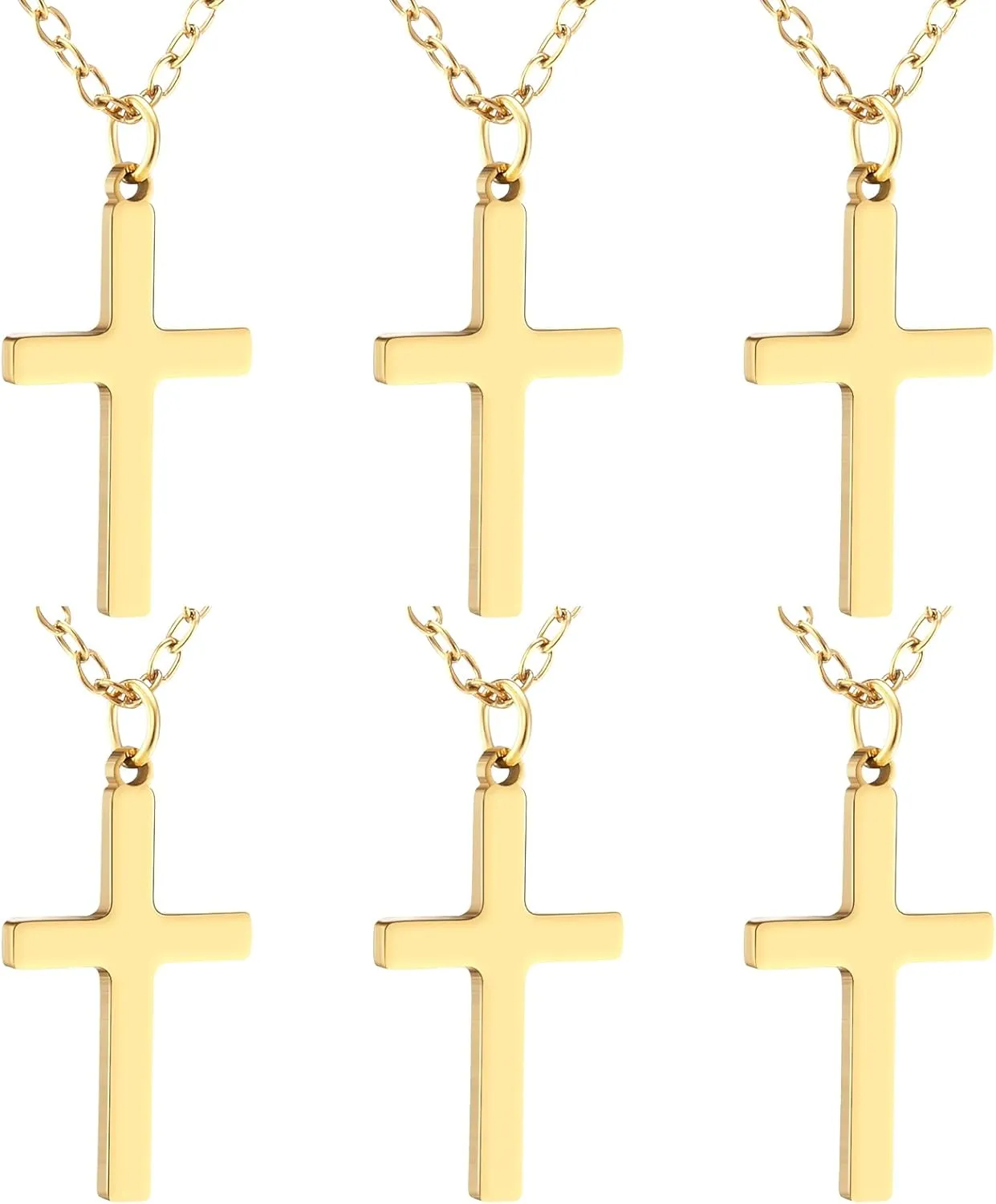 Tondiamo Cross Necklace for Women Gold Plated/Silver Cross Necklace Layered Gold Silver Cross Pendant Necklace Jewelry Gifts