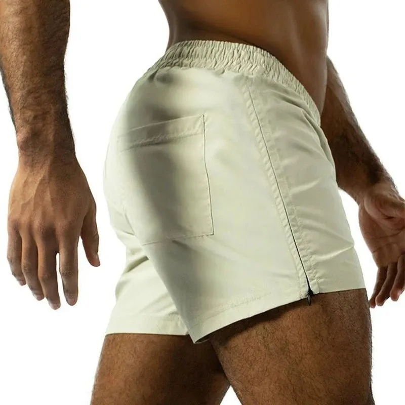 Zippered Stripper Running Shorts