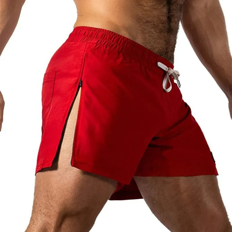 Zippered Stripper Running Shorts