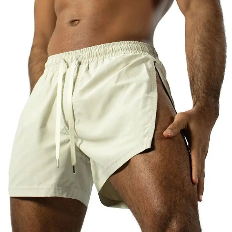 Zippered Stripper Running Shorts
