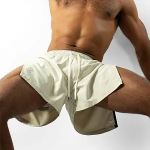 Zippered Stripper Running Shorts