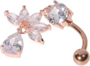 Zircon Belly Ring for Women Dainty Navel Jewelry for Parties Beach Outings and Special Occasions Unique Piercing Accessory